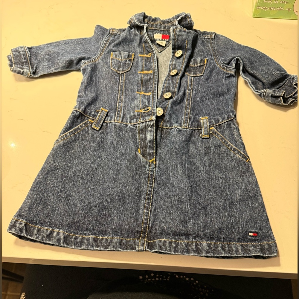 Tommy Hilfiger Kids Blue Denim dress